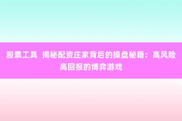 股票工具  揭秘配资庄家背后的操盘秘籍：高风险高回报的博弈游戏